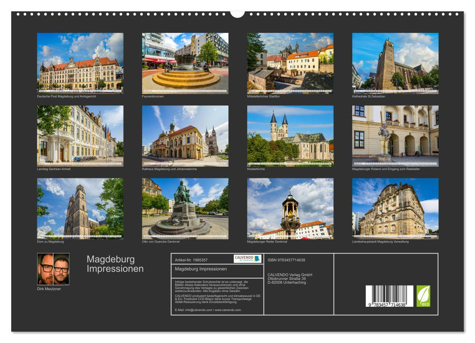 Magdeburg Impressionen (CALVENDO Premium Wandkalender 2026)