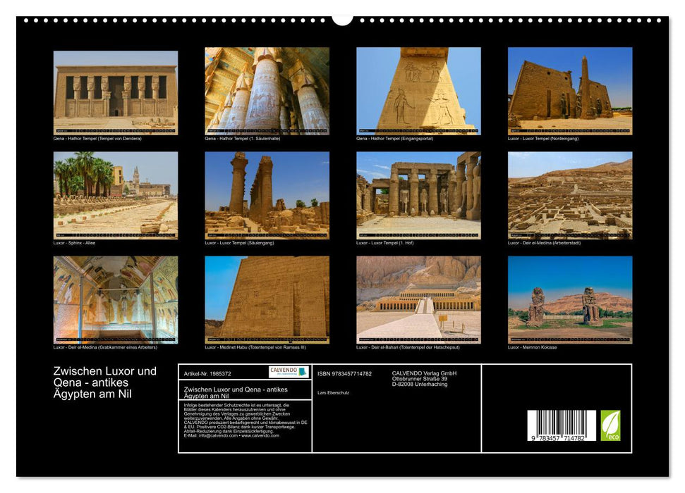 Zwischen Luxor und Qena - antikes Ägypten am Nil (CALVENDO Premium Wandkalender 2026)