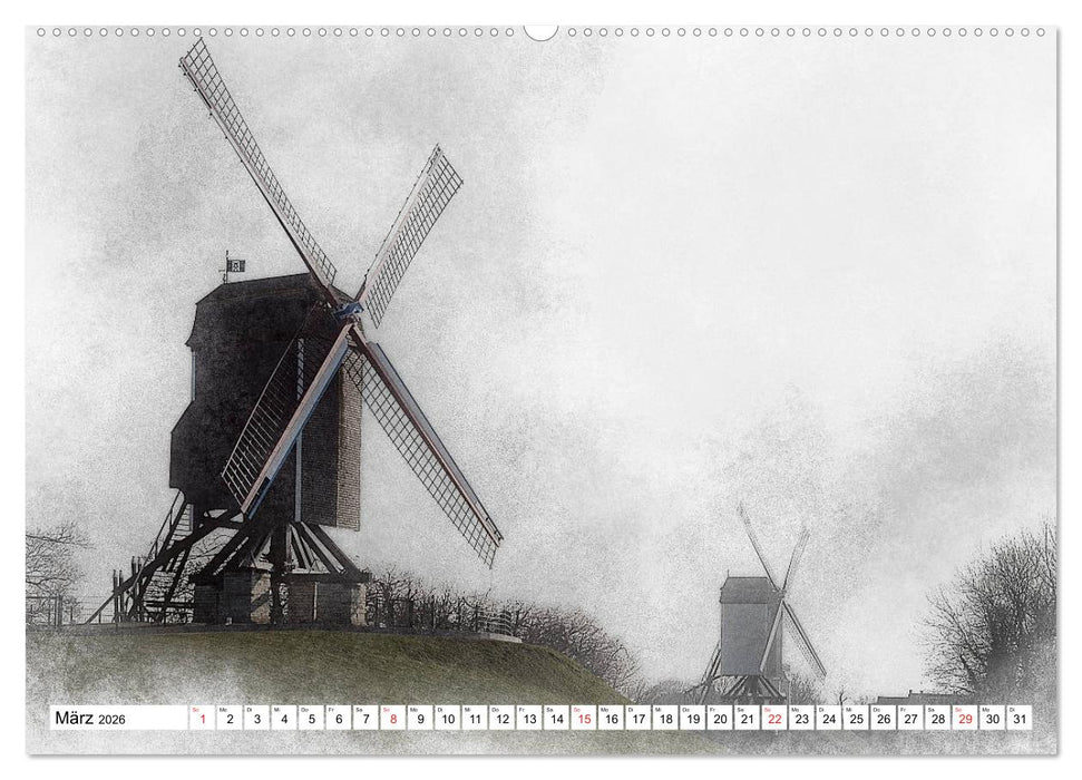 Brügge, die Perle von Flandern (CALVENDO Premium Wandkalender 2026)