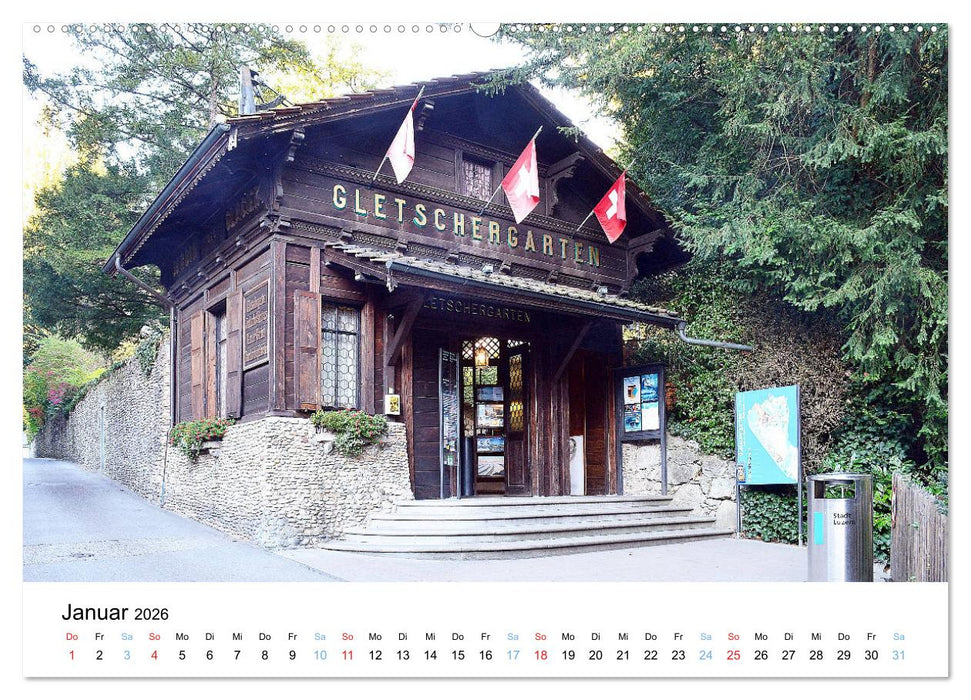 LUZERN Wo sich Reuss und Vierwaldstättersee begegnen (CALVENDO Wandkalender 2026)