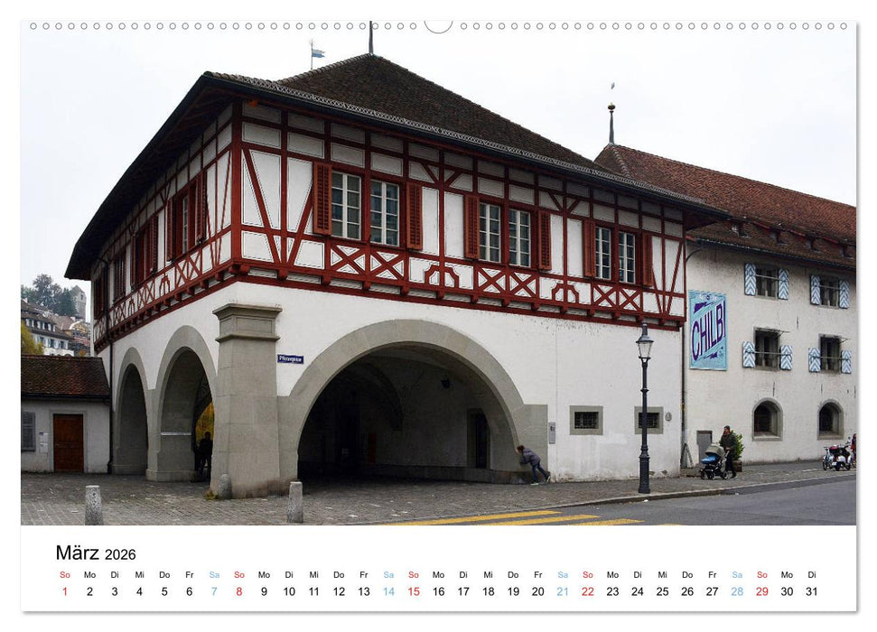LUZERN Wo sich Reuss und Vierwaldstättersee begegnen (CALVENDO Wandkalender 2026)