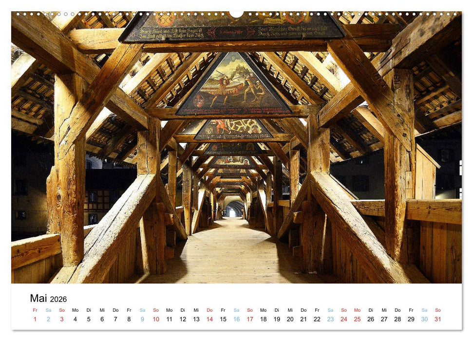 LUZERN Wo sich Reuss und Vierwaldstättersee begegnen (CALVENDO Wandkalender 2026)