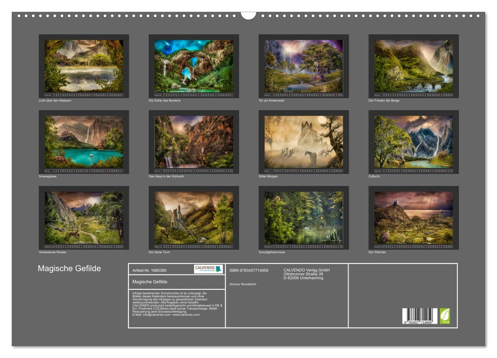 Magische Gefilde (CALVENDO Wandkalender 2026)