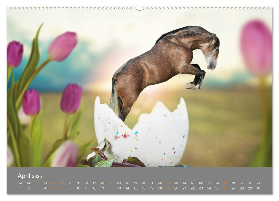 FANTASY Pferde Horses Caballos (CALVENDO Premium Wandkalender 2026)