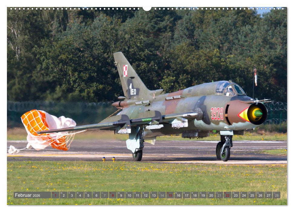 Militärjets am Boden (CALVENDO Premium Wandkalender 2026)