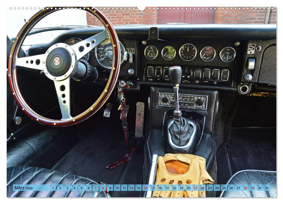 Jaguar E-Type - Die Raubkatze (CALVENDO Premium Wandkalender 2026)