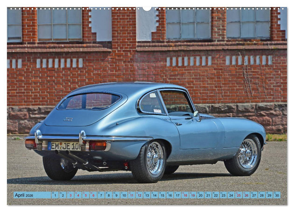 Jaguar E-Type - Die Raubkatze (CALVENDO Premium Wandkalender 2026)