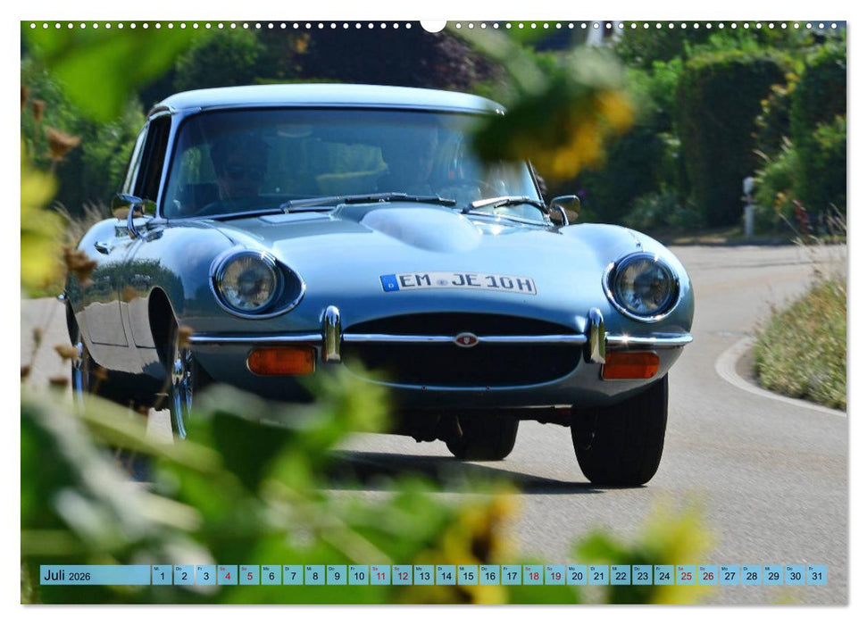 Jaguar E-Type - Die Raubkatze (CALVENDO Premium Wandkalender 2026)