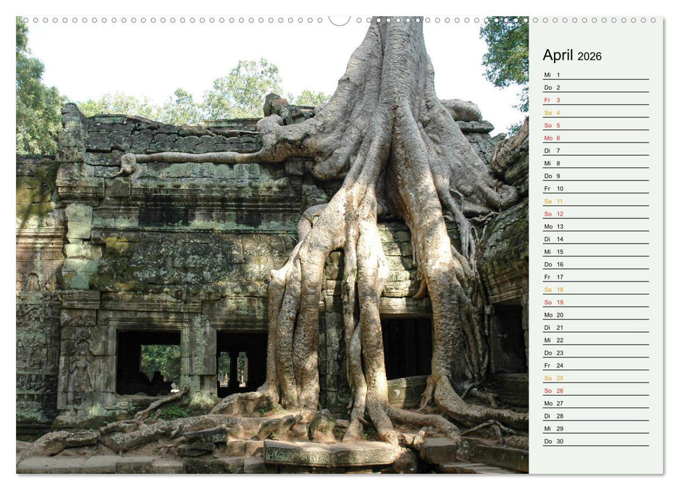 Asien - Thailand und Kambodscha (CALVENDO Wandkalender 2026)