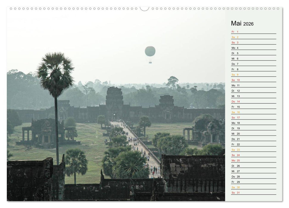 Asien - Thailand und Kambodscha (CALVENDO Wandkalender 2026)