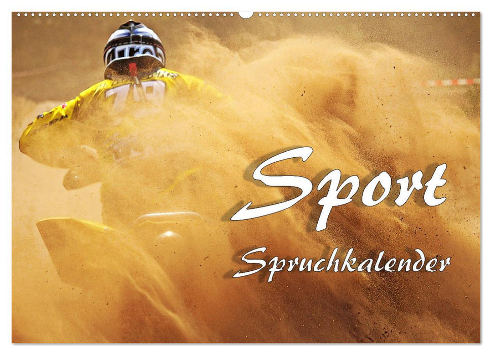 Sport Spruchkalender (CALVENDO Wandkalender 2026)