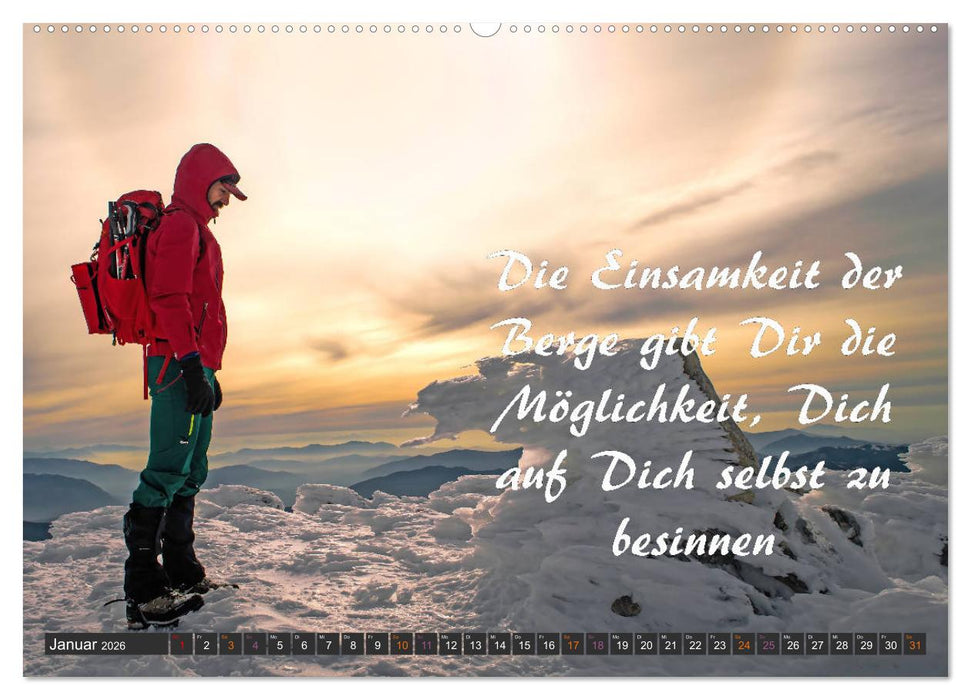 Sport Spruchkalender (CALVENDO Wandkalender 2026)