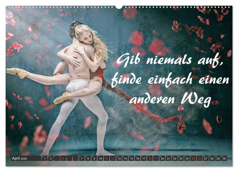 Sport Spruchkalender (CALVENDO Wandkalender 2026)