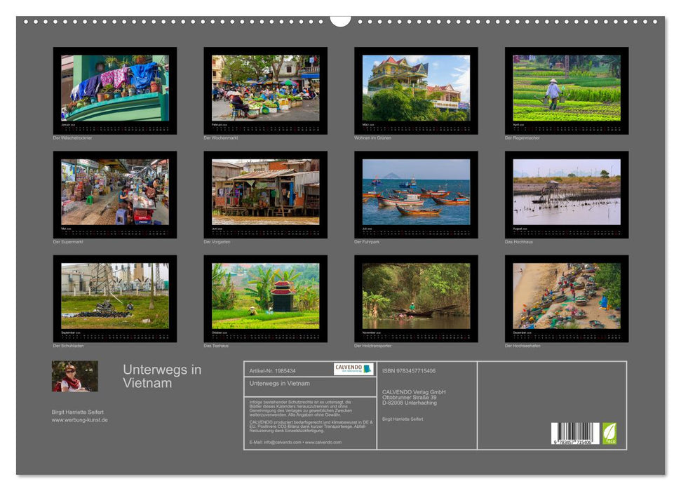 Unterwegs in Vietnam (CALVENDO Wandkalender 2026)