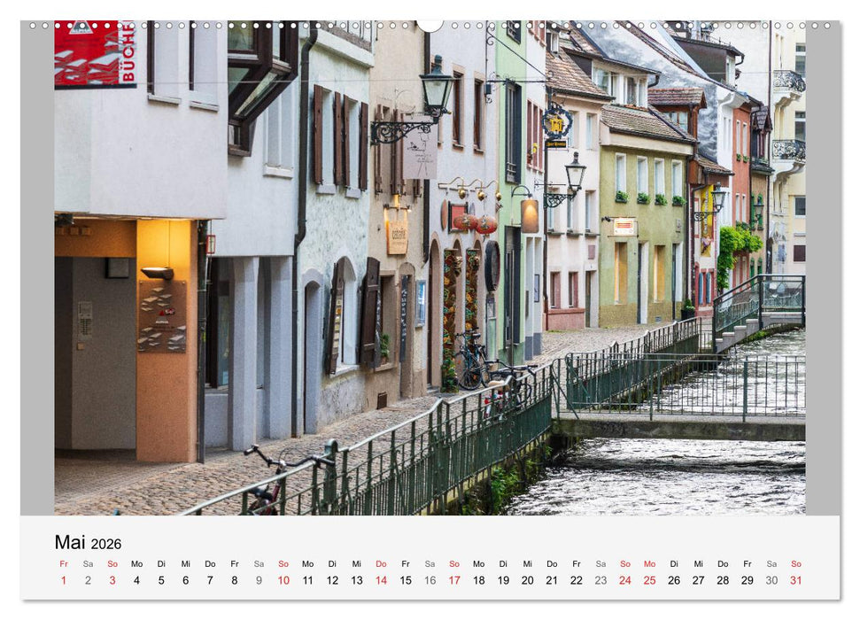 Freiburg im Breisgau. Malerische Stadt am Rande des Schwarzwaldes (CALVENDO Premium Wandkalender 2026)