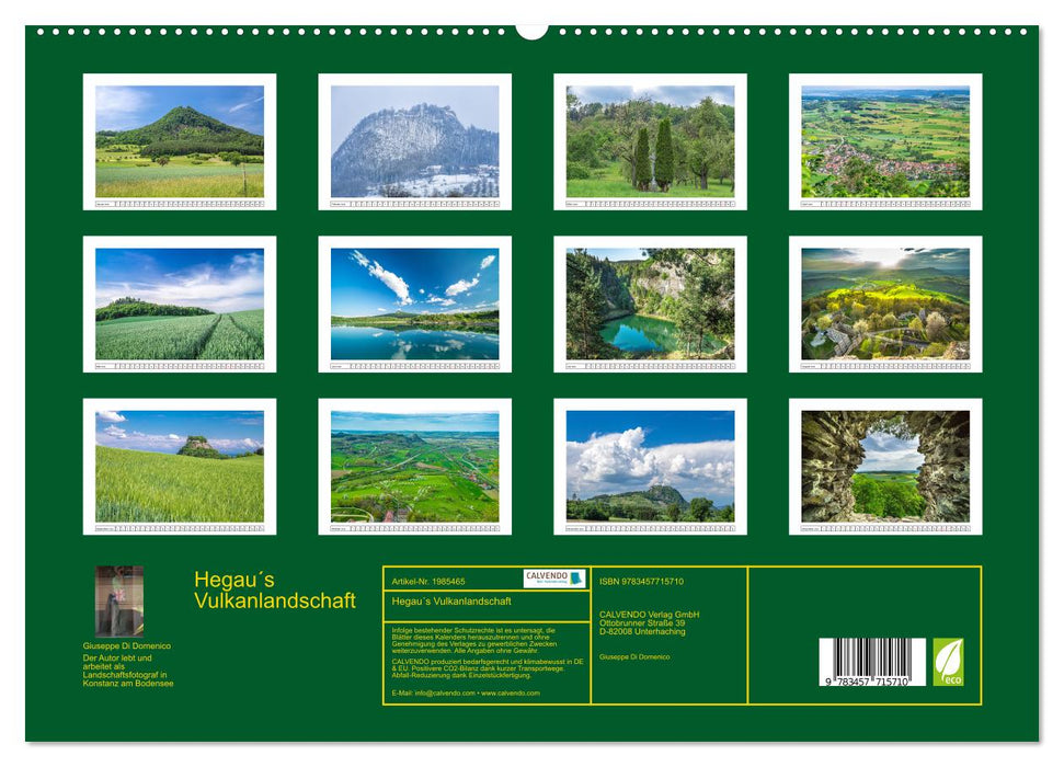 Hegau´s Vulkanlandschaft (CALVENDO Premium Wandkalender 2026)
