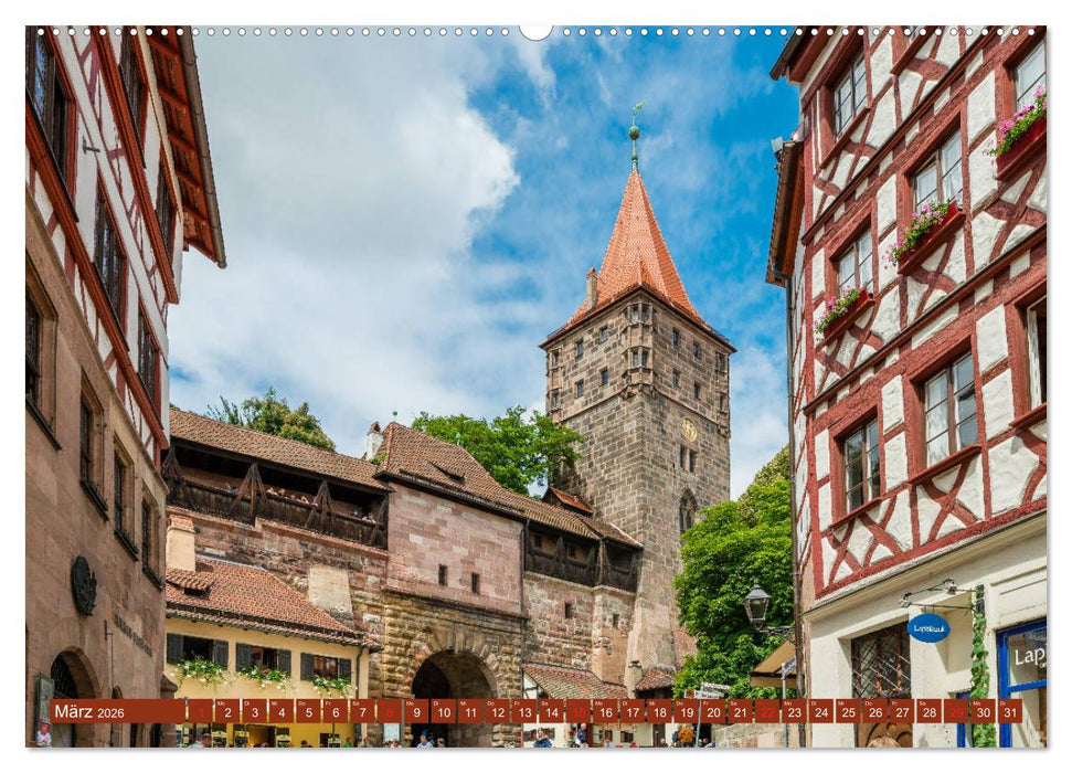 Nürnberg - Historische Altstadt (CALVENDO Premium Wandkalender 2026)