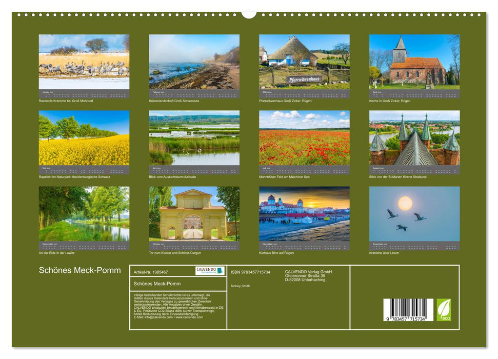 Schönes Meck-Pomm (CALVENDO Premium Wandkalender 2026)