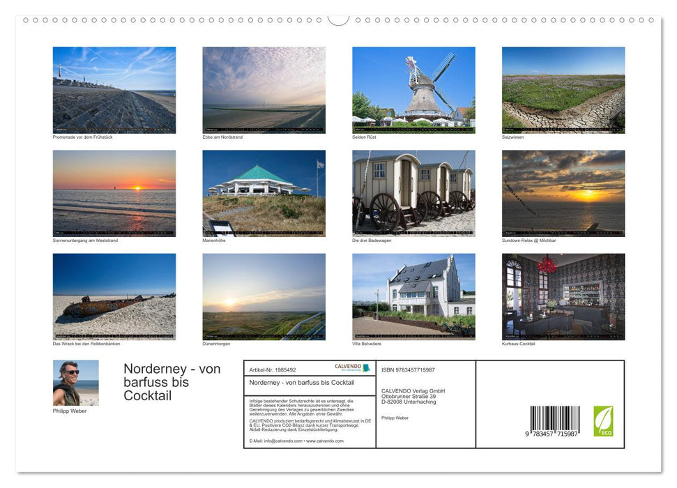 Norderney - von barfuss bis Cocktail (CALVENDO Premium Wandkalender 2026)