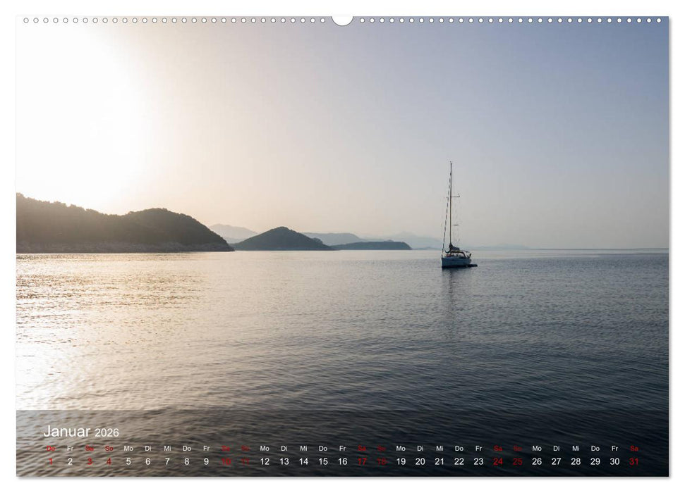 Segeln in Kroatien (CALVENDO Premium Wandkalender 2026)
