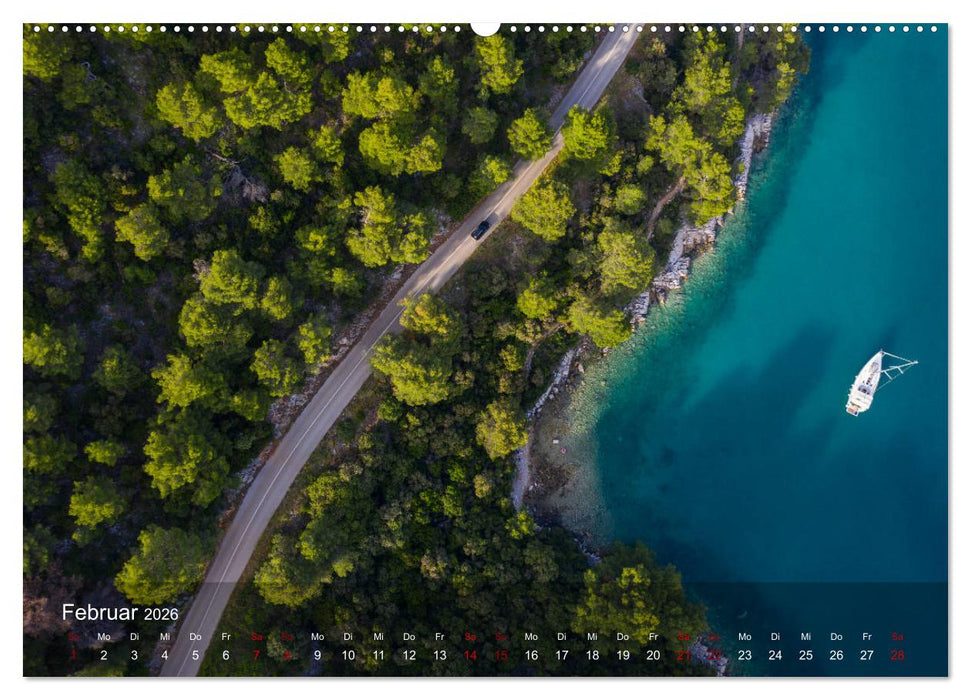 Segeln in Kroatien (CALVENDO Premium Wandkalender 2026)