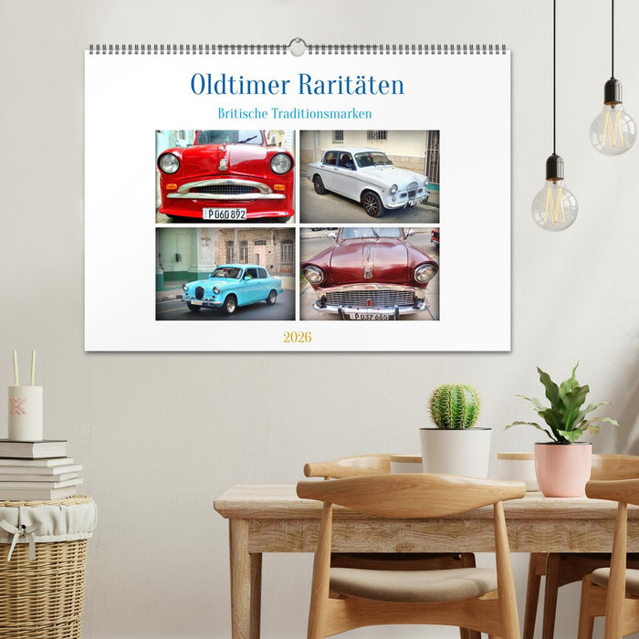 Oldtimer Raritäten - Britische Traditionsmarken (CALVENDO Wandkalender 2026)