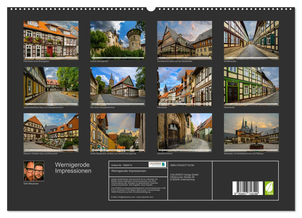 Wernigerode Impressionen (CALVENDO Premium Wandkalender 2026)