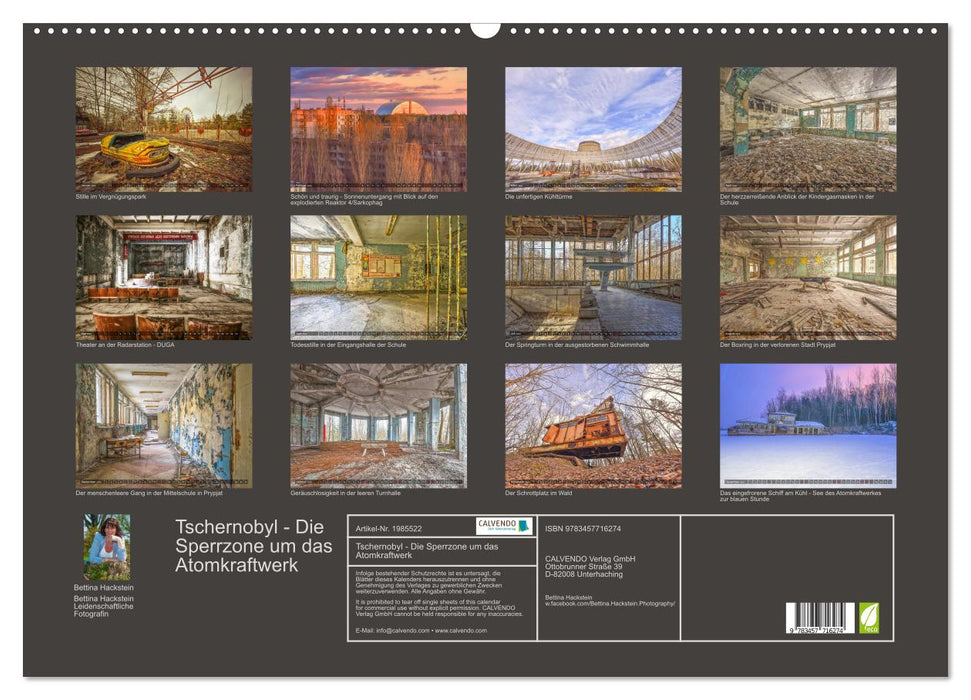 Tschernobyl - Die Sperrzone um das Atomkraftwerk (CALVENDO Wandkalender 2026)