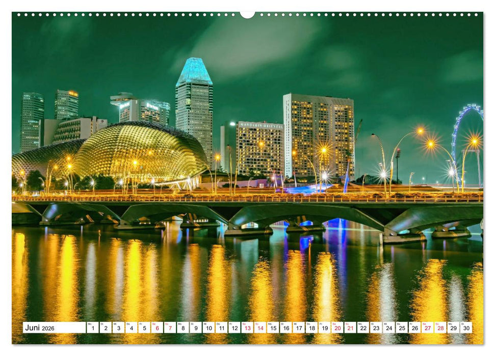 Singapur - faszinierende Stadt (CALVENDO Wandkalender 2026)
