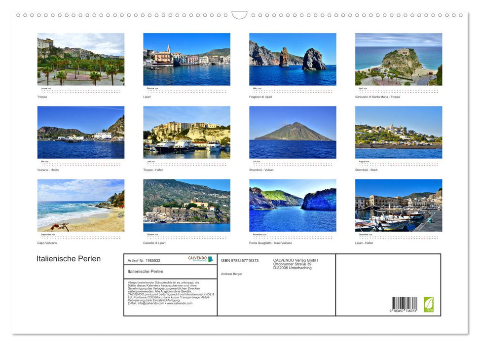Italienische Perlen (CALVENDO Wandkalender 2026)