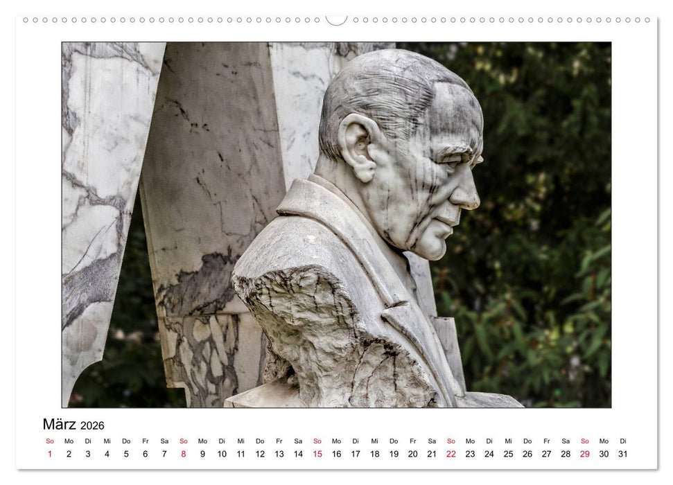 Komponisten-Denkmäler in Wien (CALVENDO Wandkalender 2026)