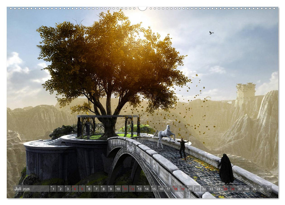 Helden, Drachen und Magie (CALVENDO Premium Wandkalender 2026)