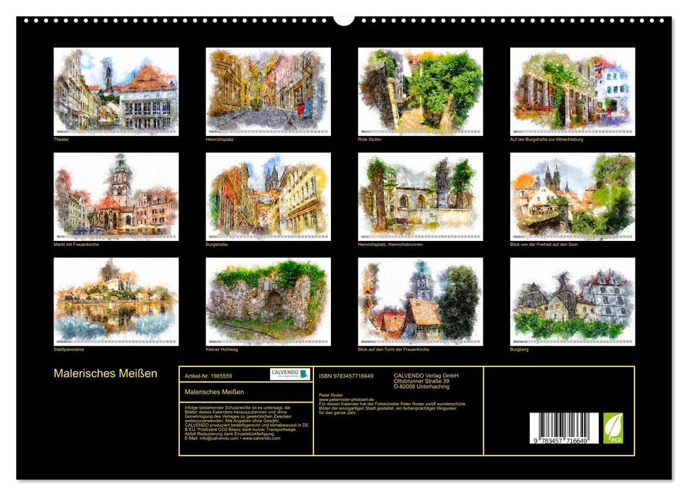 Malerisches Meißen (CALVENDO Premium Wandkalender 2026)