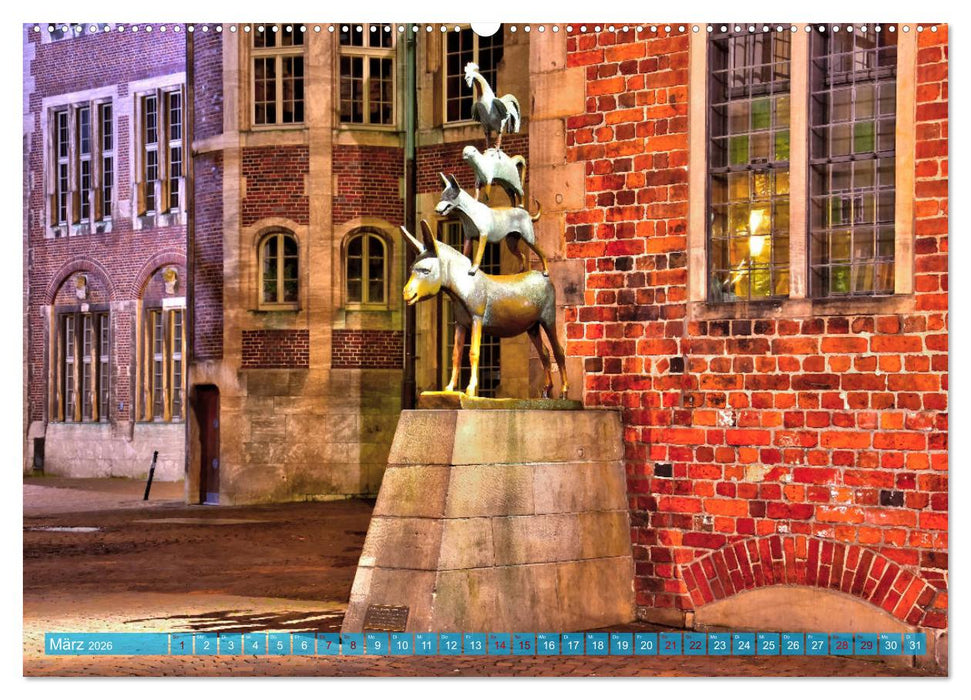 Kalender Hansestadt Bremen a. d. Weser, 2026 (CALVENDO Premium Wandkalender 2026)