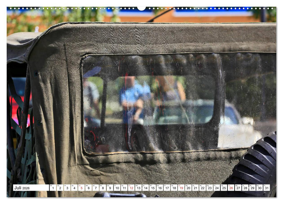 Willys Jeep im Detail vom Frankfurter Taxifahrer Petrus Bodenstaff (CALVENDO Premium Wandkalender 2026)