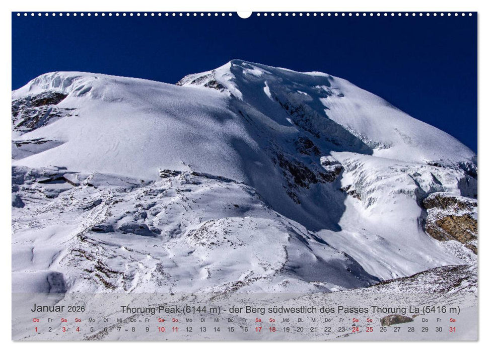NEPAL - rund um die Annapurna (CALVENDO Wandkalender 2026)