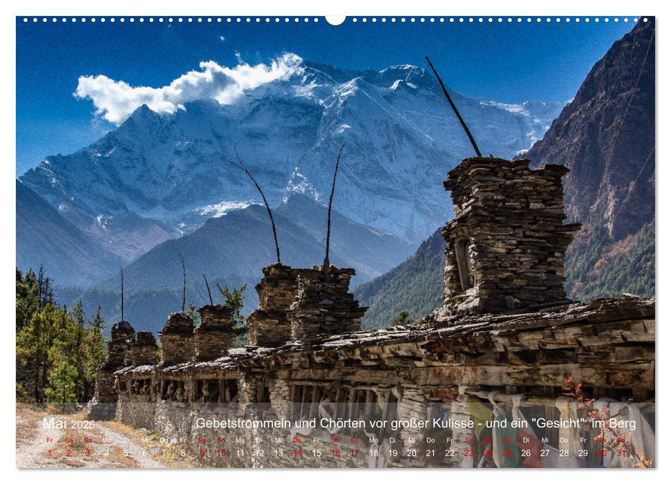 NEPAL - rund um die Annapurna (CALVENDO Wandkalender 2026)