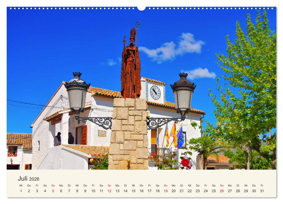 El Castell de Guadalest - In der Berglandschaft der Costa Blanca (CALVENDO Premium Wandkalender 2026)
