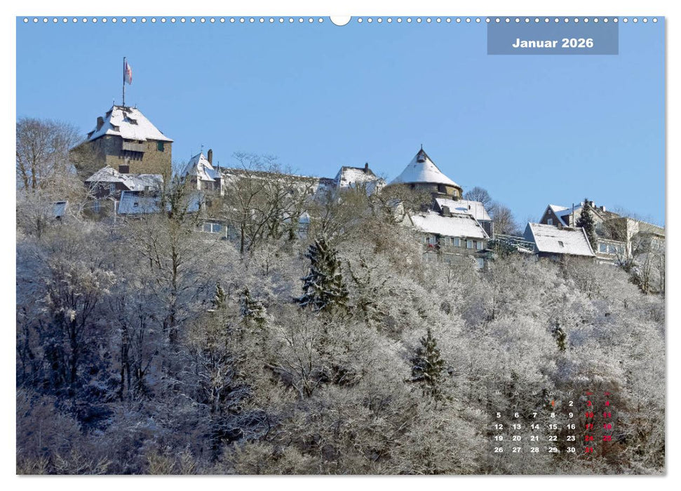 Bilderbogen Bergisches Land (CALVENDO Premium Wandkalender 2026)
