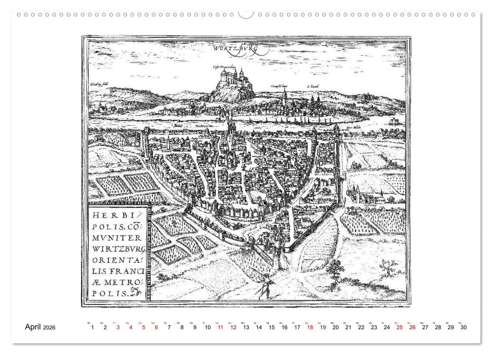 Würzburg in alten Bildern (CALVENDO Premium Wandkalender 2026)