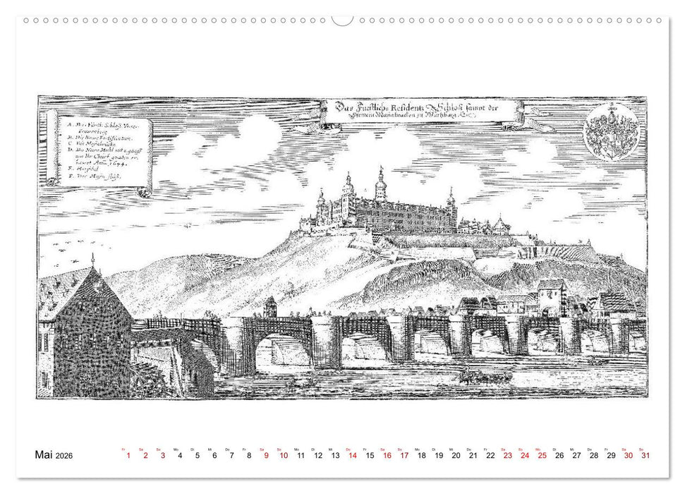 Würzburg in alten Bildern (CALVENDO Premium Wandkalender 2026)