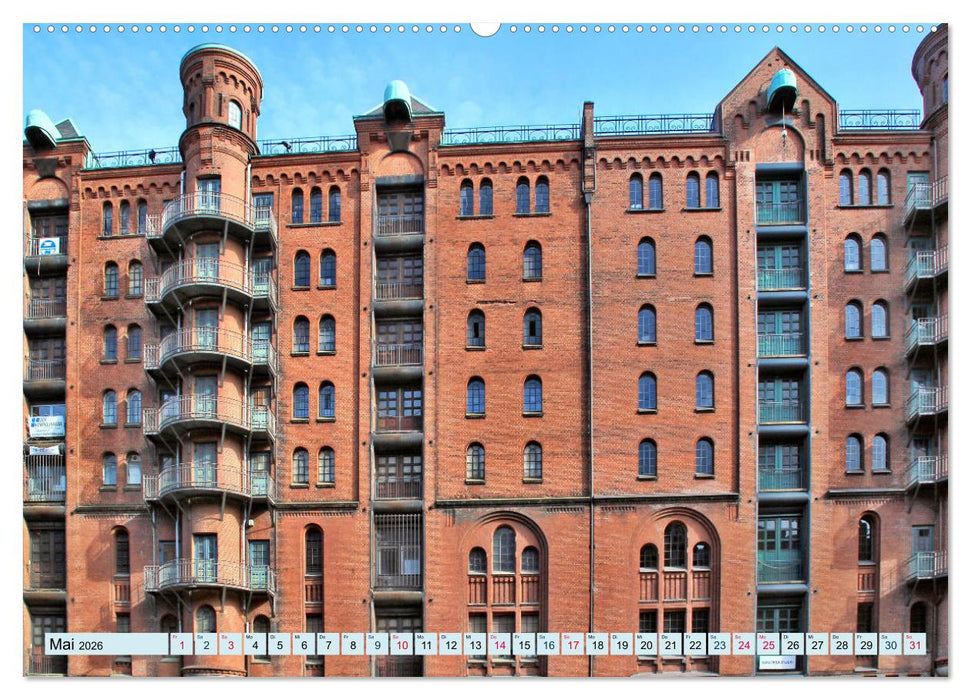 Hamburg - Ein Tag in der Speicherstadt (CALVENDO Premium Wandkalender 2026)