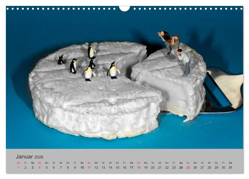 Miniaturen - Das Leben der Minis (CALVENDO Wandkalender 2026)