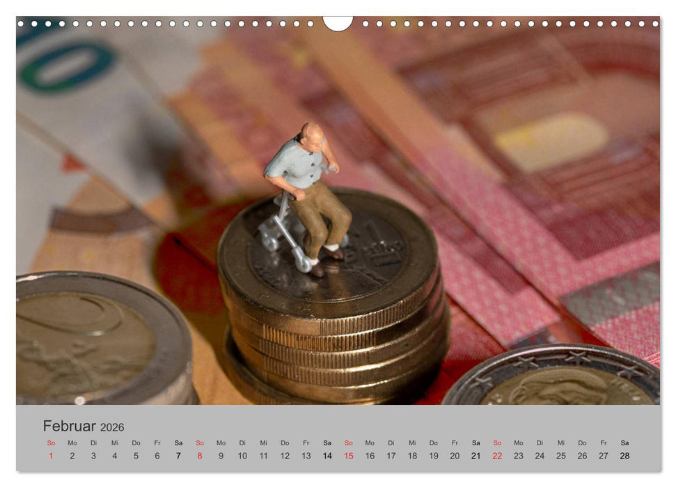 Miniaturen - Das Leben der Minis (CALVENDO Wandkalender 2026)
