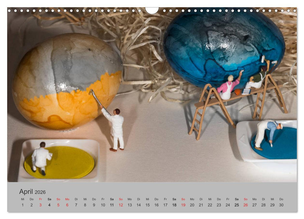 Miniaturen - Das Leben der Minis (CALVENDO Wandkalender 2026)