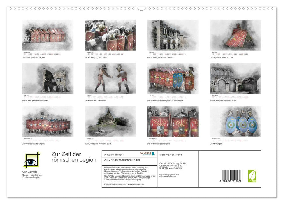 Zur Zeit der römischen Legion (CALVENDO Premium Wandkalender 2026)