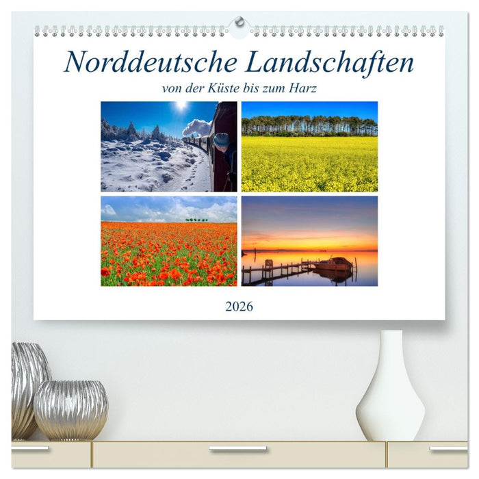 Norddeutsche Landschaften (CALVENDO Premium Wandkalender 2026)