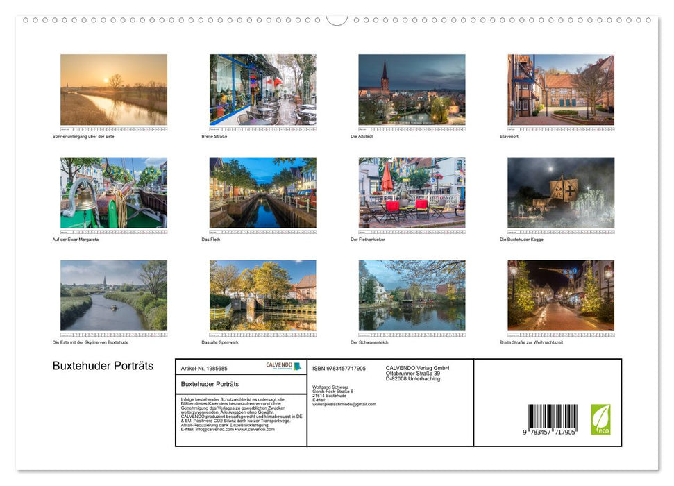 Buxtehuder Porträts (CALVENDO Premium Wandkalender 2026)