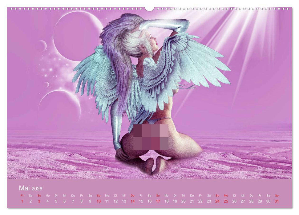 Engel der Verführung - Mythologie als Akt (CALVENDO Premium Wandkalender 2026)