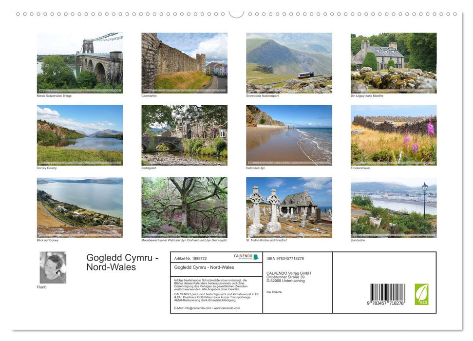 Gogledd Cymru - Nord-Wales (CALVENDO Premium Wandkalender 2026)